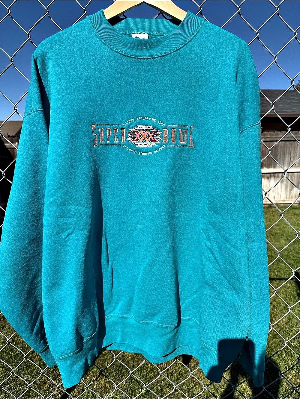 Salem Sportswear Super XXX Bowl Graphic Sweatshirt Size XXL